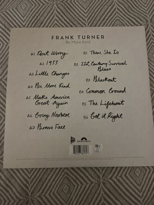 Frank Turner be more kind vinyl