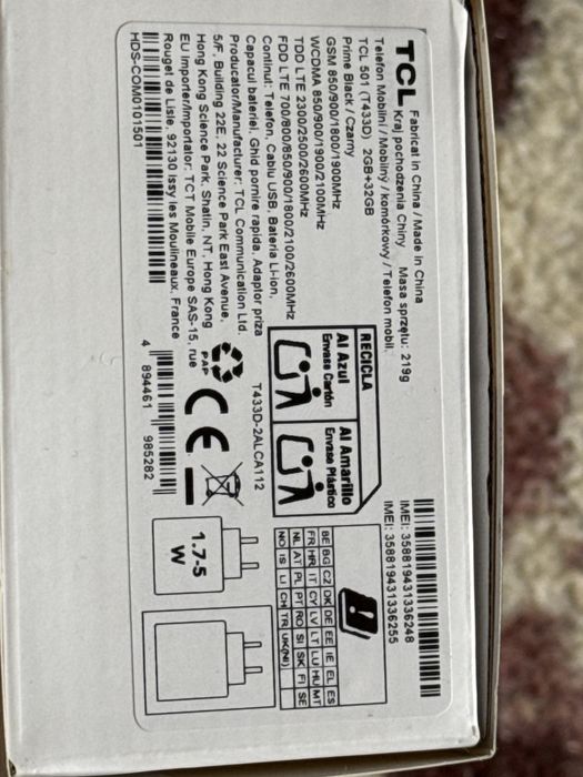 Tlc 501, nou nesigilat, blocat  pe orange