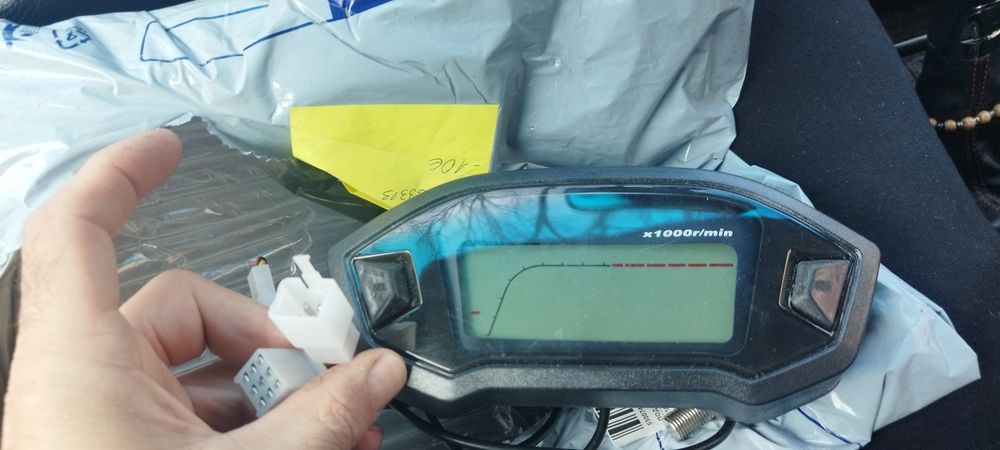 Цифров километраж за мотоциклет, скоростомер, тахометър, LCD километра