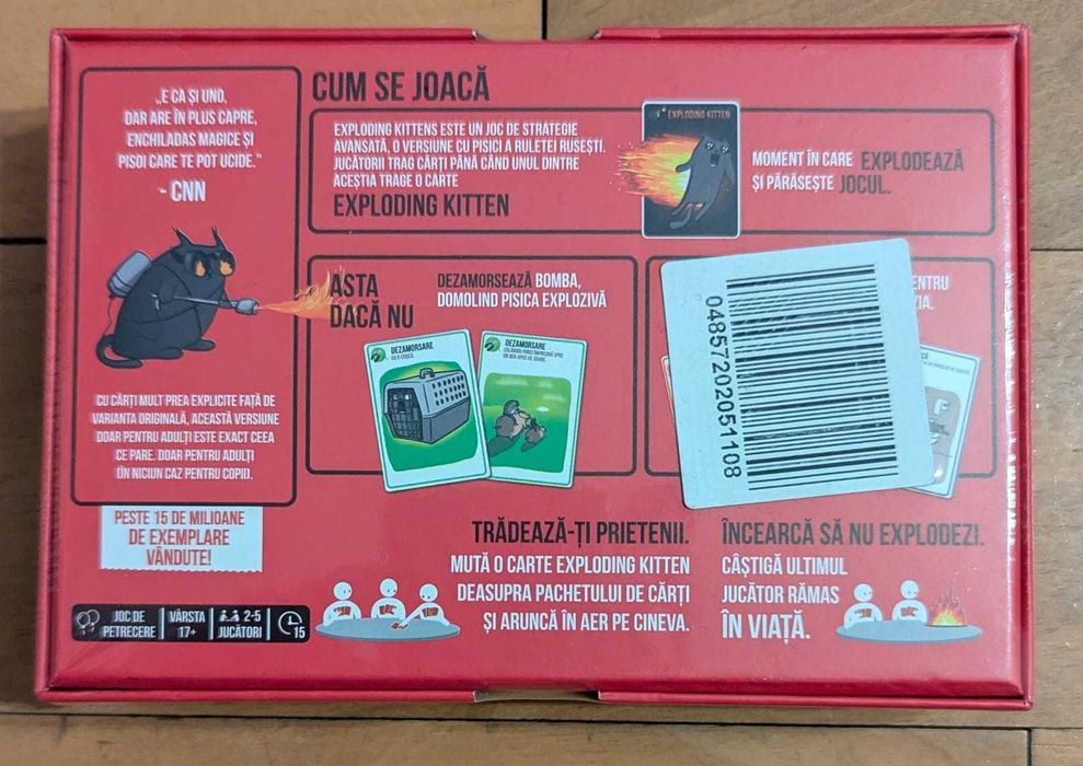 Joc de societate/board game/boardgame Exploding Kittens adulti SIGILAT