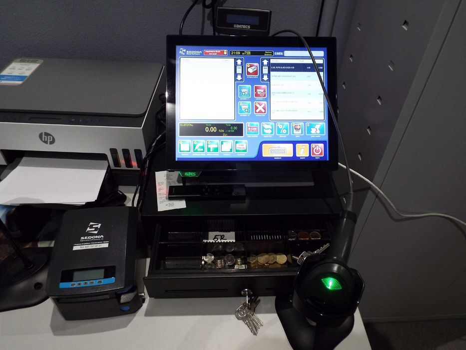 vand sistem pos sedona complet pt magazin,market pret 2500euro