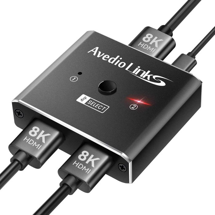 НОВ! HDMI 2.1 суич/сплитер 8K – двупосочен, алуминиев корпус