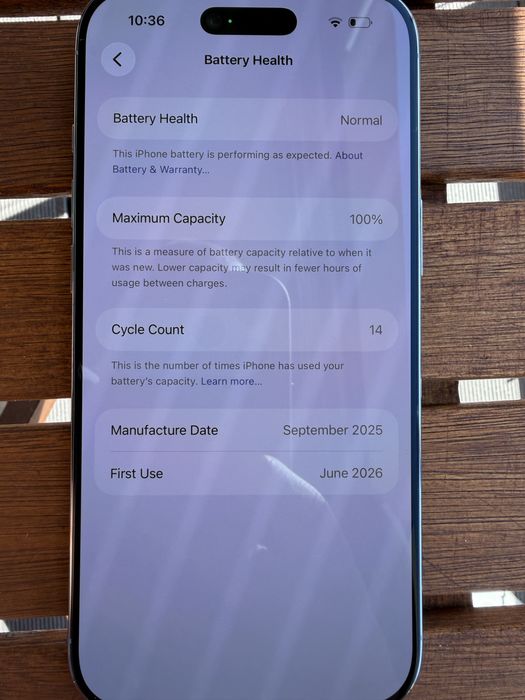 Нов! iPhone Air 256GB Sky Blue 100% Battery