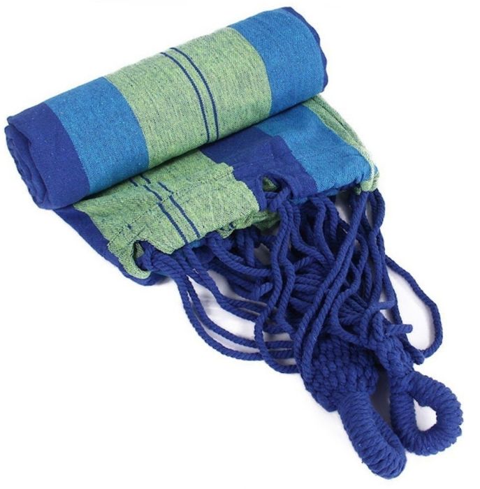 Set x 2 Hamac din bumbac rezistent 180 x 180 cm,sac transport inclus