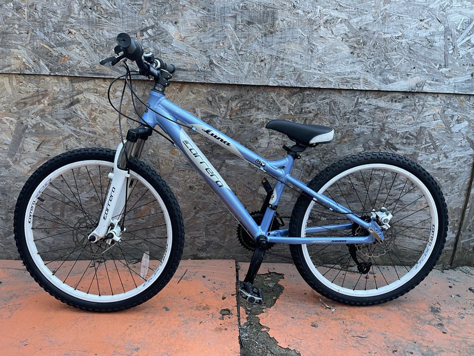 Bicicleta carrera luna frane pe disc roti 24” cadru aluminiu