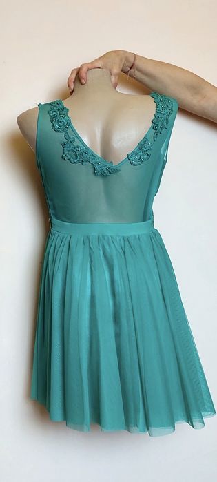 Rochita ocazie din dantela si voal marime M-L transport gratuit Fan