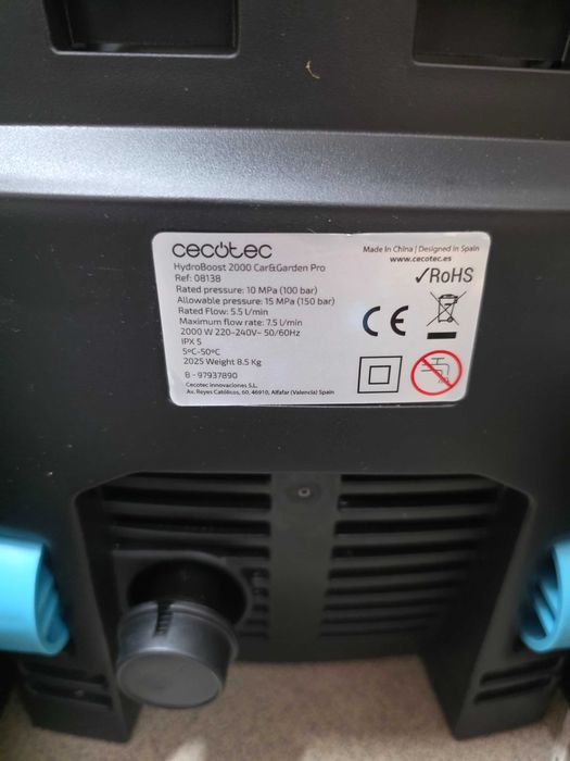 Aparat de spalat cu presiune Cecotec HydroBoost 2000 Car&Garden Pro