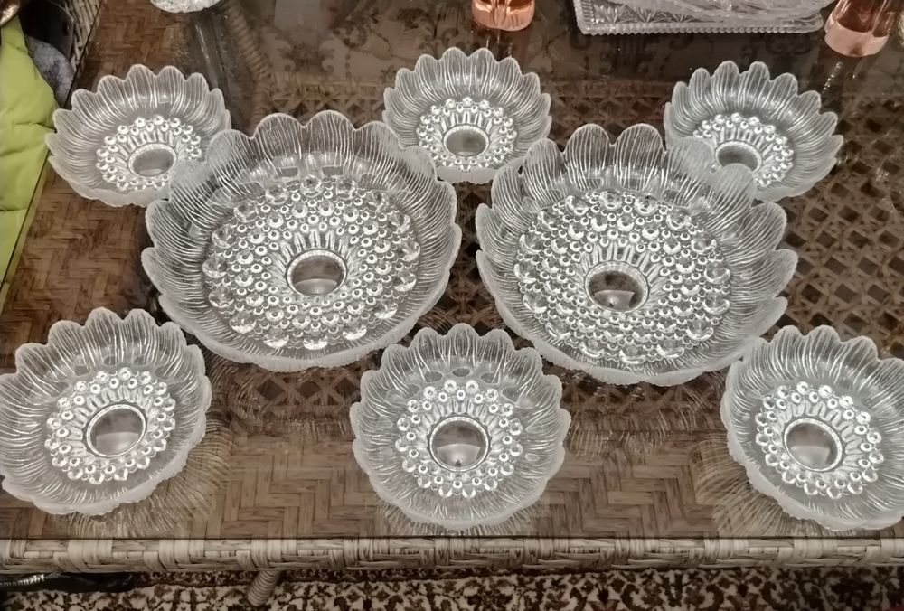 Недорого. Советский хрусталь, комплект из 8 ваз.