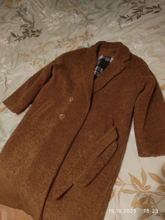 Пальто тедди женское