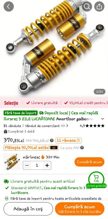 Suspensii motocicleta,atv
