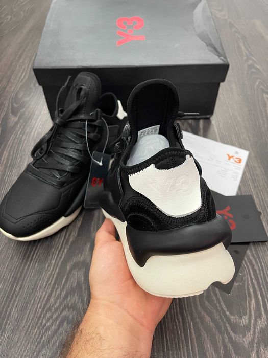 Adidasi Y-3, Kaiwa - Black Premium din Piele NOI Yohji Yamamoto Y3