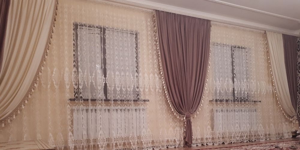 Тюль со шторами по супер цене