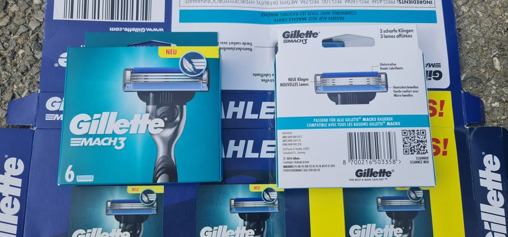 Rezerve de Ras Gillette Mach 3 ,Originale Sigilate, la Cutie 6 Buc