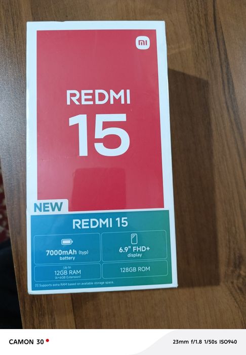 Продам новый redmi 15 в упаковке