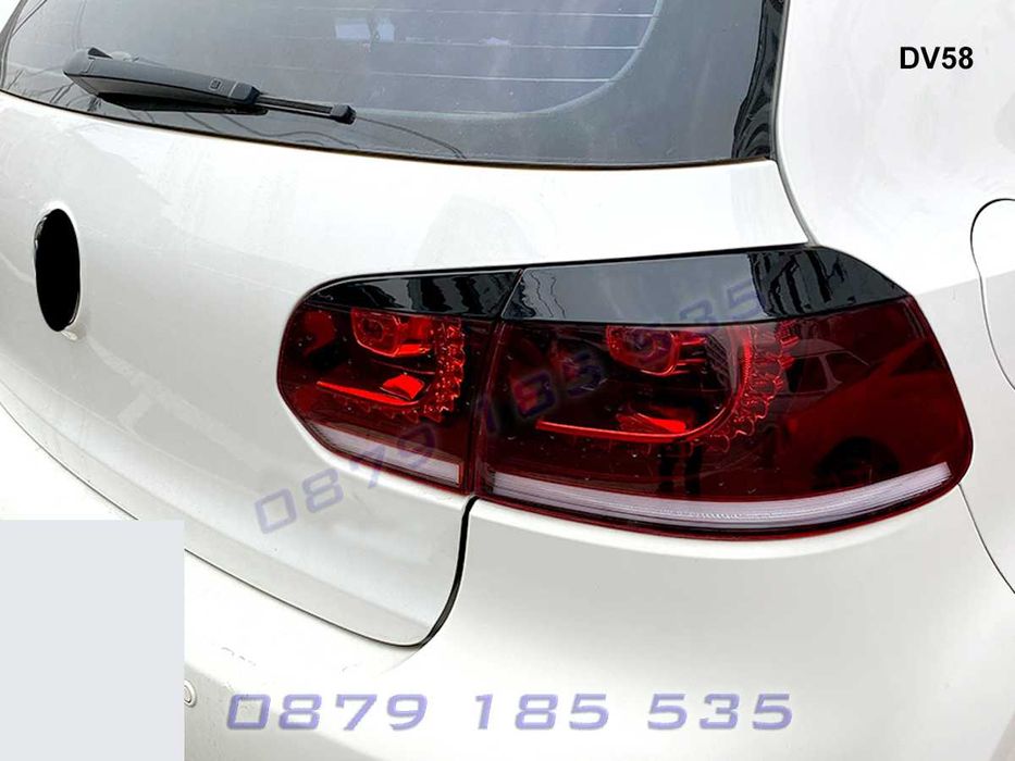 Тунинг горни задни вежди фарове VW Golf 6 голф лайсни стопове