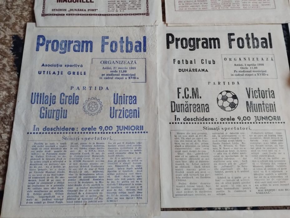 Programe meciuri I.C.M.U.G. Giurgiu