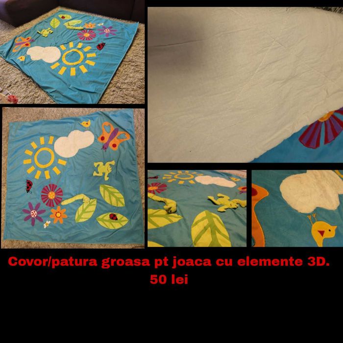 Covor pian muzical si patura groasa joaca