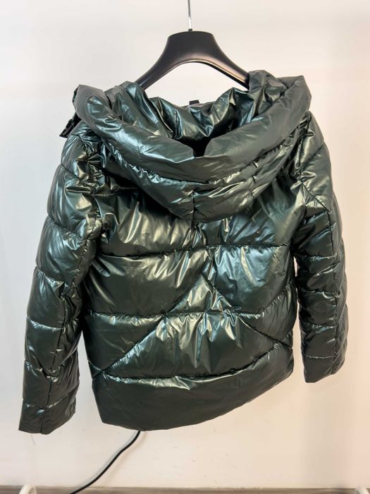 Geaca verde metalizata de fas / DAMA / FLY Luxury