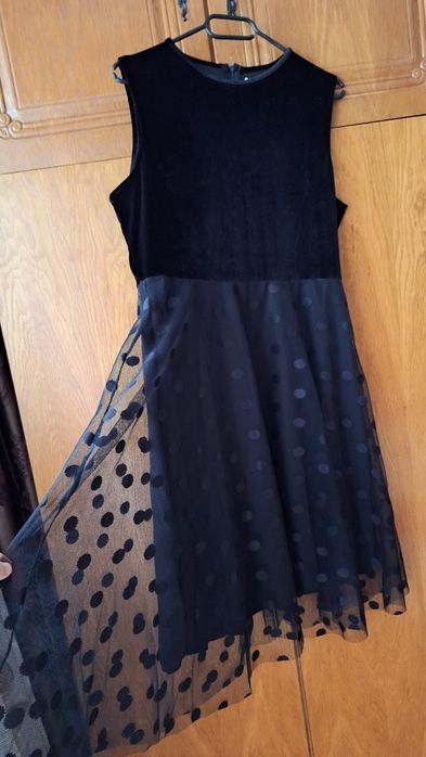 Rochie damă catifea fina si tulle