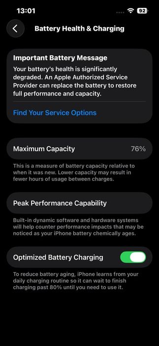 Iphone 13 pro 512 GB batarika 76 % sirochna sotiladi