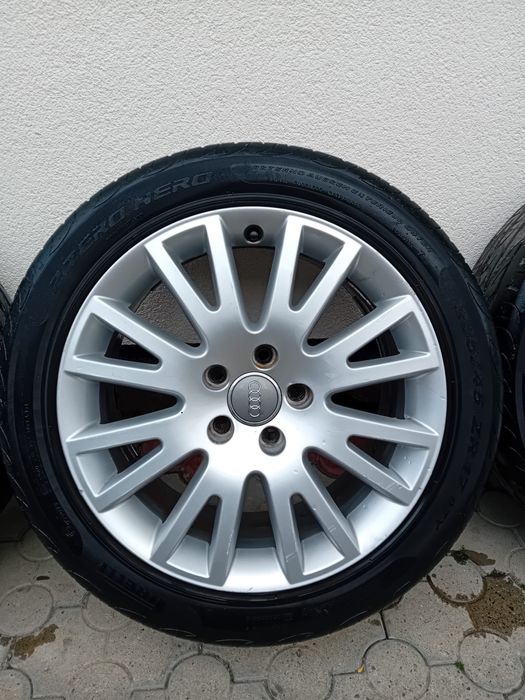 Vand jante Audi pe 17 + cauciuri Pirelli- aduse recent din Germania