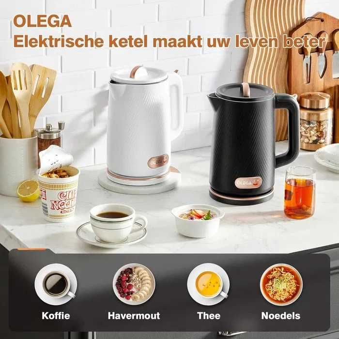 OLEGA Електрическа кана за вряща вода, 1500W 1,8L