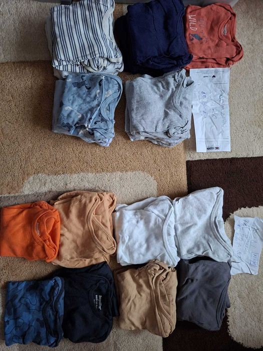 Haine baiat marimea 74 pana la 92-body-pulovere-veste-hanorace-pantaloni scurti/lungi-camasi-pijamale-compleu vara-veste si altele