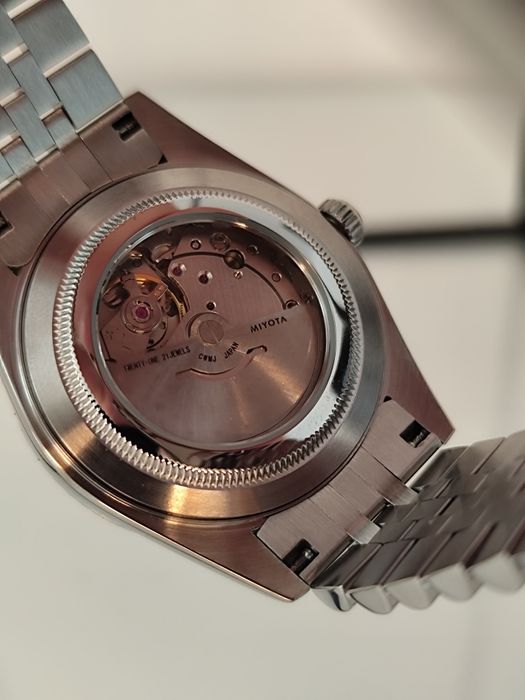 Vand ceas Seiko Day Date Jubilee Olive Green Daily Watch