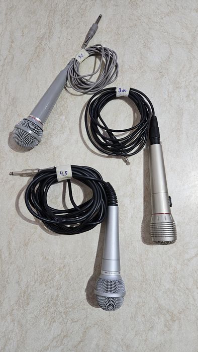 Микрофоны от караоке 3 шт.