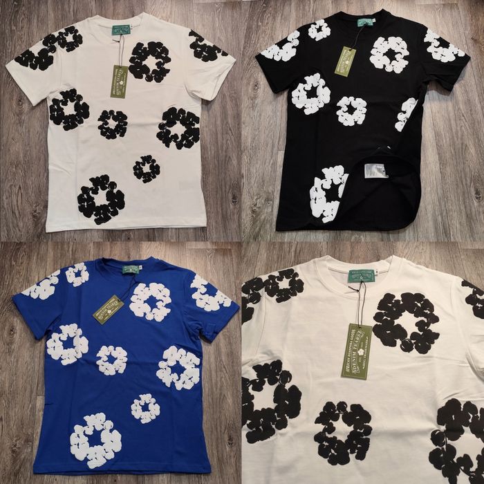 Мъжка тениска фланелка Marcelo Burlon Denim tears 100% памук блуза