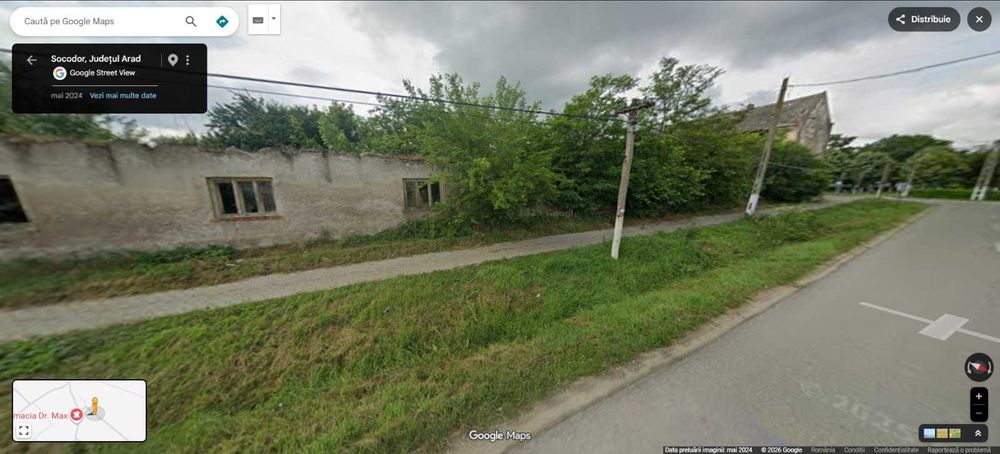 8817mp teren de vanzare cu cladire P+2, Socodor, Arad, ultracentral, posibilitate parcelare