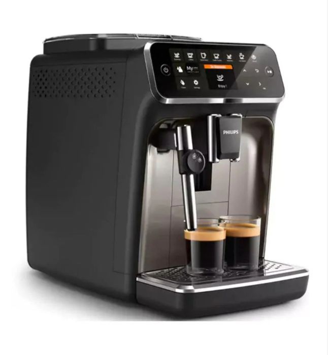 Espressor automat Philips Seria 4300 EP4327/90, 1.8l, 1500W, 15 bar, negru-argintiu inchis