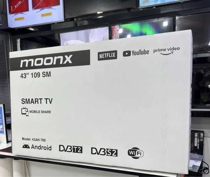 ТЕЛЕВИЗОР MOONX 32,43,50,55 4K Smart android tv Доставка бесплатно