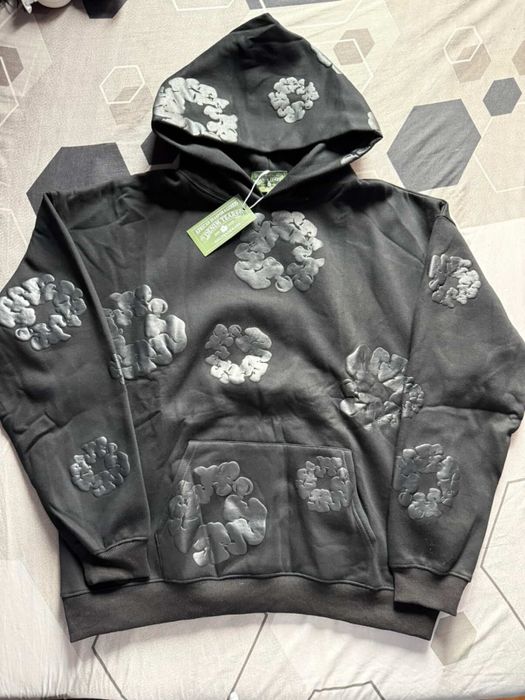 Denim Tears Cotton Wreath Hoodie Black