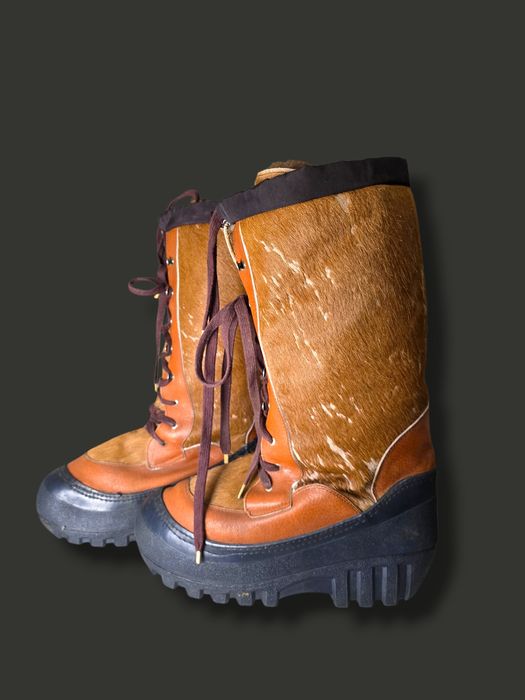 Италиански ловни ботуши от естествена кожа и косъм – Snow-Cat подметка