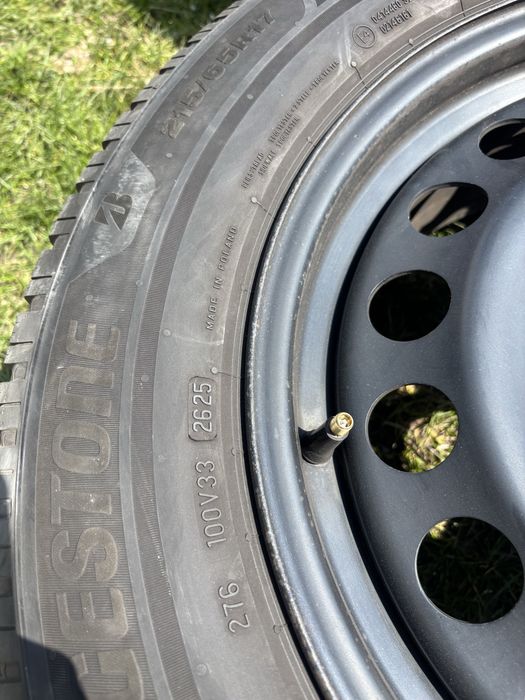 Set 4 anvelope de iarnă Bridgestone Blizzak pe jante tablă – stare foarte bună