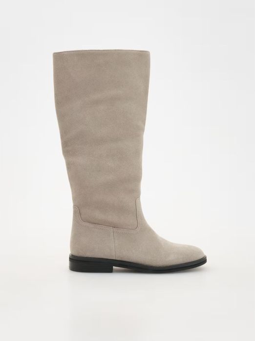 Сиви ботуши велур Reserved