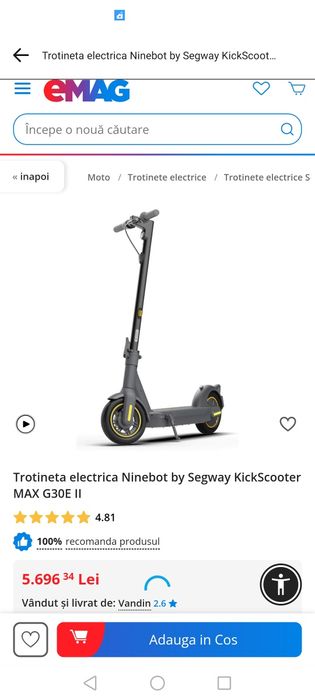 Trotineta electrica Ninebot
