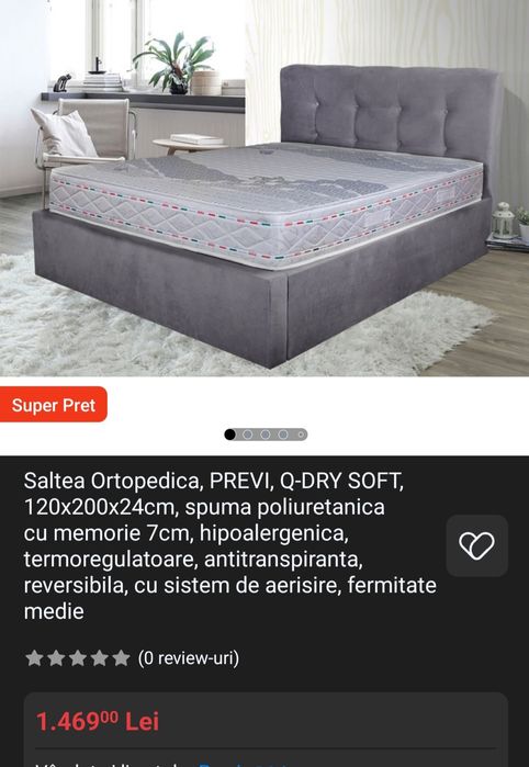 Pat supraetajat XXXLutz cu saltele incluse
