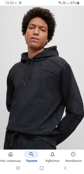 Hugo Boss Weozonehood Mens Hoodie Size S / М ОРИГИНАЛ! Мъжки Суичер!