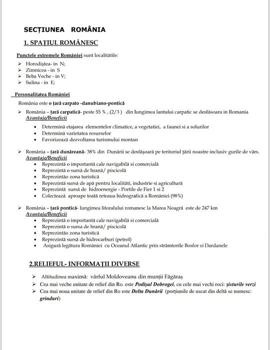 materie BAC geografie (structurata și completa)