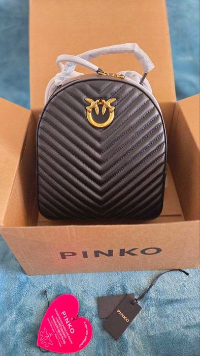 Pinko Love Backpack (Черна раничка Пинко)