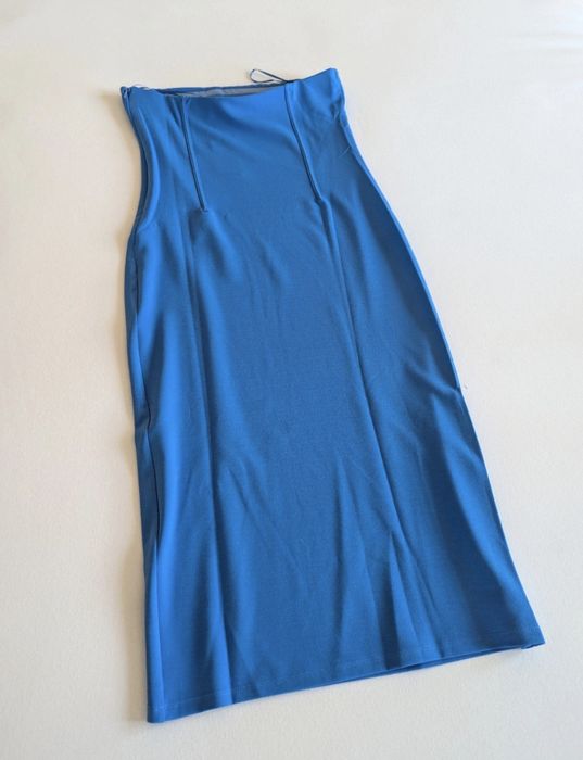 Rochie midi, eleganta, cocktail, fără bretele - Mango