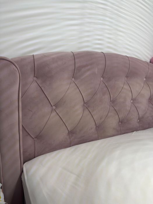 Pat de catifea roz 140x200