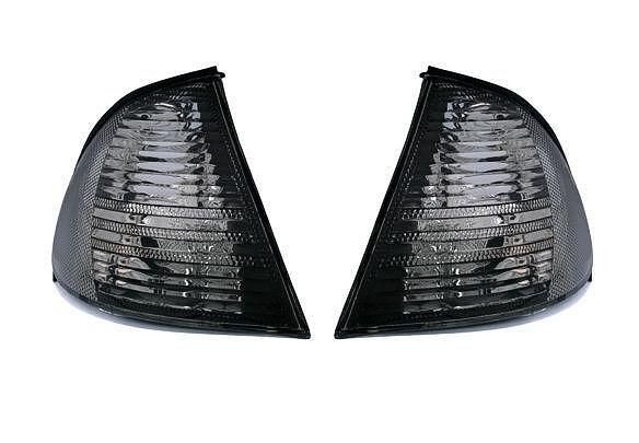 Кристални мигачи до фара BMW E46 комби (98-01) - черни
