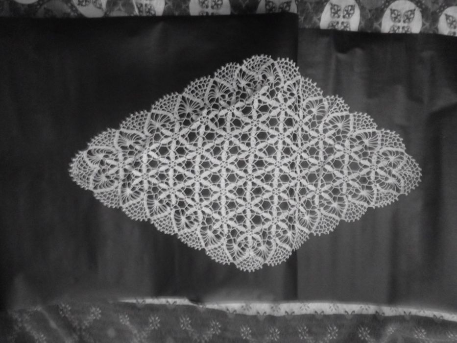 Плетива на една кука покривки карета