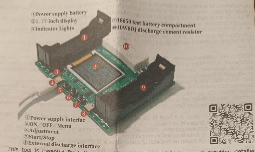 BT4-1CHN Tester profesional 18650 Li Ion