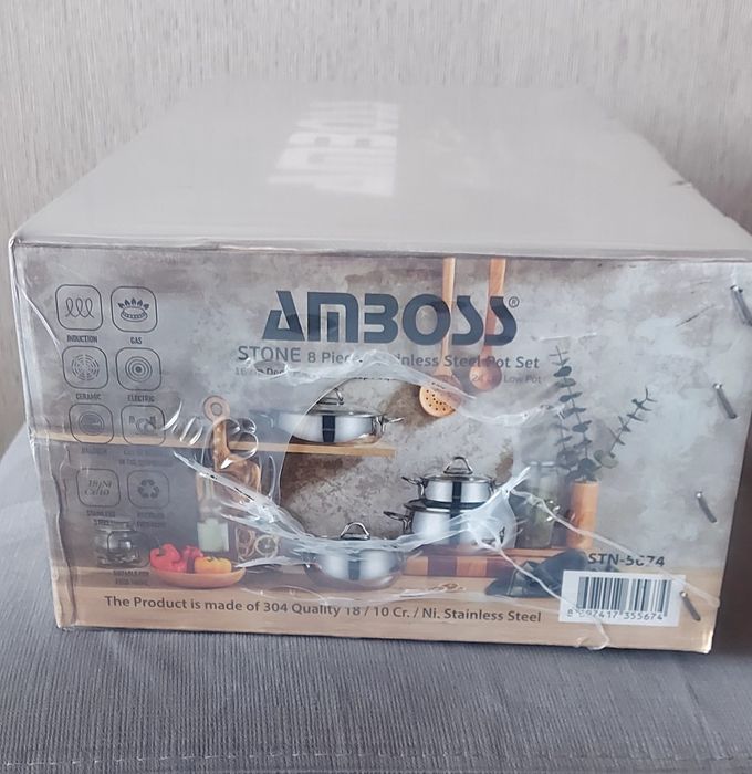 Комплект стоманени тенджери! Неразопаковани!!!