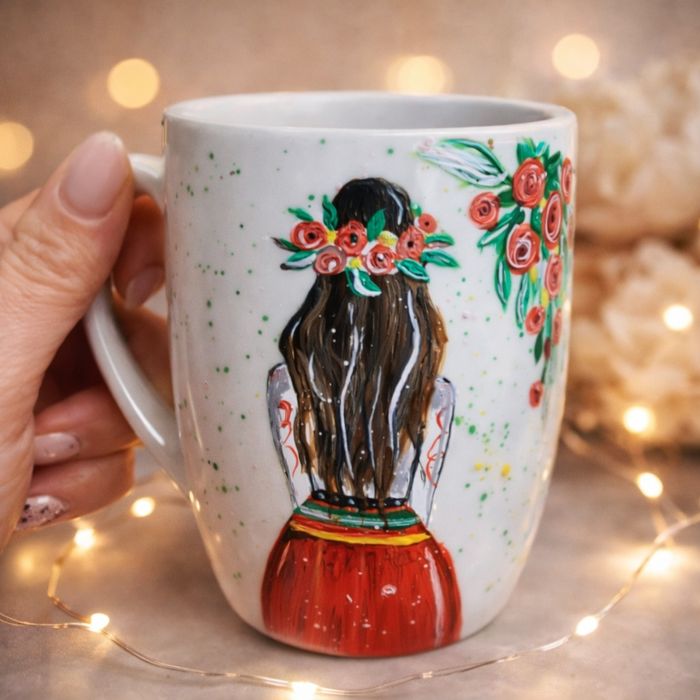 Ръчно рисувани чаши, 8 осми март , за мама, баба