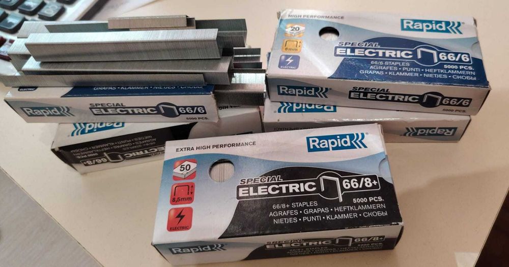 Скобы на электрический степлер рапид